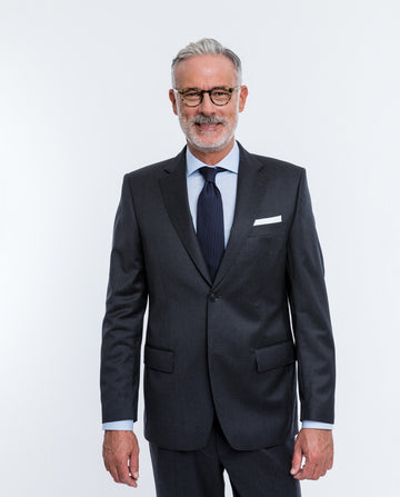 Dark Grey Suit Regular Plain 100% Flece wool